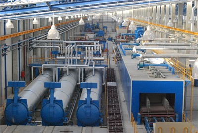 Fibercementpladeproduktionslinje